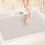 LuxStep Duschmatte, Badewannenmatte, 61 x 81,3 cm, rutschfeste Badematte mit Abfluss, schnell trocknend, PVC-Luffa-Badematte für Badewanne, Dusche, Badezimmer (phthalatfrei, weiß)