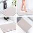 LuxStep Duschmatte, Badewannenmatte, 61 x 81,3 cm, rutschfeste Badematte mit Abfluss, schnell trocknend, PVC-Luffa-Badematte für Badewanne, Dusche, Badezimmer (phthalatfrei, weiß)