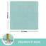 LuxStep Duschmatte, Badewannenmatte, 61 x 61 cm, rutschfeste Badematte mit Ablauf, schnell trocknende PVC-Luffa-Badematte für Badewanne, Dusche, Badezimmer (phthalatfrei, grün)