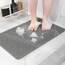 Hargiis Rutschfeste Badewannenmatte, rutschfeste Duschmatte, schnell trocknende Badewannenmatten, Fußschrubber-Matte, rutschfeste Matte für Badewanne, Boden, Badezimmer, Zuhause, Küche, Hotel (grau,