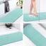 LuxStep Duschmatte, Badewannenmatte, 119,4 x 40,6 cm, rutschfeste Badematte mit Ablauf, schnell trocknende PVC-Luffa-Badematte für Badewanne, Dusche, Badezimmer (phthalatfrei, grün)