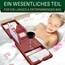 SereneLife Badewannenbrett Bambus – Ausziehbares Tablett mit Halterung Badewannenablage mit rutschfesten Silikon-Griffen Wellness Zubehör und Wellness Tablett für Bücher Wein Snacks