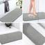 LuxStep Duschmatte, Badewannenmatte, 91,4 x 40,6 cm, rutschfeste Badematte mit Ablauf, schnell trocknende PVC-Luffa-Badematte für Badewanne, Dusche, Badezimmer (phthalatfrei, grau)