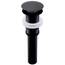 Yodel Faucet Waschbeckenablauf ohne Überlauf – 4,5 cm Ablauföffnung – Pop-Up-Ablauf für Gefäßspüle, mattschwarz, Y1618W-BLK