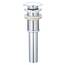 Yodel Faucet Y1618W-CH Waschbeckenablauf ohne Überlauf für große 4,5 cm Ablauföffnung – Pop-Up-Ablauf, Chrom, Y1618W-CH