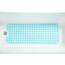 Tike Smart Extra lange rutschfeste Badewannen- und Duschmatte, 99.1 x 40.6 cm (nur glatte / nicht strukturierte Wannen) sicher, sauber, maschinenwaschbar, Vinyl, transparent Aqua/Blaugrün
