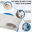 rutschfeste Badewannenmatte, 39 x 91 cm, PVC-Luffa-Badezimmermatten, Luffa-Matten für Dusche und Badezimmer, schnell trocknend, Weiß