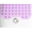 TIKE SMART Extra lange rutschfeste Badewannen- und Duschmatte, 99.1x40.6 cm (nur glatt/nicht strukturierte Wannen) sicher, sauber, maschinenwaschbar, Vinyl, transparent violett