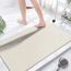 Extra große Duschmatten, rutschfest, ohne Saugnäpfe, 50-120 cm, Badematte für strukturierte Wannenoberfläche, Luffa-Matten für Dusche und Badezimmer, schnell trocknend, Beige