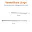 Amazon Basics Verstellbare Duschvorhang-Spannstange, 91 bis 137 cm, Bronze