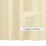 Alyvia Spring Duschvorhang, Stoff, wasserdicht, weicher und Leichter Stoff, mit 3 Magneten, Hotelqualität und maschinenwaschbar, Standardgröße 183 x 183 cm, cremefarben
