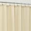 Alyvia Spring Duschvorhang, Stoff, wasserdicht, weicher und Leichter Stoff, mit 3 Magneten, Hotelqualität und maschinenwaschbar, Standardgröße 183 x 183 cm, cremefarben