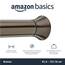 Amazon Basics Verstellbare Duschvorhang-Spannstange, 91 bis 137 cm, Bronze