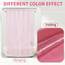 Barossa Design Innerer Duschvorhang, Premium-PVA-Duschvorhang mit 3 Magneten und Metallösen, wasserdicht, leicht, Kunststoff, Standardgröße, Badezimmervorhänge, transparentes Rosa