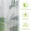 OTraki Transparent Duschvorhang 183x183 cm mit 3 Magnete+12 Haken für Badewanne, Antischimmel Wasserdicht Duschvorhänge, Plastik PEVA Badvorhang für Badezimmer, Dicke 0,175 mm