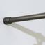 iDesign Duschvorhangstange (66-107 cm), kurze Teleskopstange aus Metall, ausziehbare ohne Bohren für Dusche und Badewanne, bronzefarben
