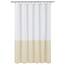 Alyvia Spring Wasserdichter Stoff-Duschvorhang, weicher und Leichter Stoff-Duschvorhang, 3 Magnete unten, Hotelqualität und maschinenwaschbar, Standardgröße 183 x 183 cm, Weiß und Creme