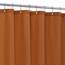 Alyvia Spring Duschvorhang aus Stoff, wasserdicht, weich, Hotelqualität, mit 3 Magneten, leicht und maschinenwaschbar, Standardgröße 183 x 183 cm, Burnt Orange