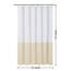Alyvia Spring Wasserdichter Stoff-Duschvorhang, weicher und Leichter Stoff-Duschvorhang, 3 Magnete unten, Hotelqualität und maschinenwaschbar, Standardgröße 183 x 183 cm, Weiß und Creme