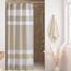Madison Park Spa-Waffel-Duschvorhang, Stoff mit 3 m Scotchgard, Feuchtigkeitsmanagement, Moderne Heimdekorationen, Stand 137,2 x 198,1 cm, Taupe