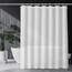 SPARIN Duschvorhang 180x200cm transparent mit Gewicht Magnet unten, durchsichtig weiß Duschvorhänge Antischimmel (Nicht Textil), Eva wasserdicht Shower Curtains, Badvorhang mit 12 Duschvorhangringen