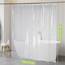 OTraki Duschvorhang Transparent 183x183 cm, Eva Duschvorhang Magnetisch mit 3 Magnete+12 Haken, Badevorhang Antischimmel wasserdichte für Badezimmer, Dicke 0,08 mm