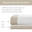 Madison Park Spa-Waffel-Duschvorhang, Stoff mit 3 m Scotchgard, Feuchtigkeitsmanagement, Moderne Heimdekorationen, Stand 137,2 x 198,1 cm, Taupe
