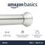 Amazon Basics Verstellbare Duschvorhang-Spannstange, 107 bis 185 cm, Nickel