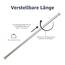 Amazon Basics Verstellbare Duschvorhang-Spannstange, 61 bis 91 cm, Nickel