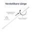 Amazon Basics Verstellbare Duschvorhang-Spannstange, 91 bis 137 cm, Weiß