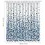 ANSIO Duschvorhang - 180 x 200 cm (71 x 71 Zoll) - Mosaik Gemustert - Blau, Badewanne Vorhang, Antischimmel & Waschbar Shower Curtain mit 12 Duschvorhängeringen | 100% Polyester