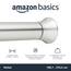 Amazon Basics Verstellbare Duschvorhang-Spannstange, 198 bis 274 cm, Nickel