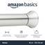 Amazon Basics Verstellbare Duschvorhang-Spannstange, 91 bis 137 cm, Nickel