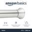 Amazon Basics Verstellbare Duschvorhang-Spannstange, 137 bis 229 cm, Nickel