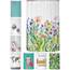 arteneur® - Bunte Blumen - Anti-Schimmel Duschvorhang 120x180 - Recycelt mit Öko-Tex Standard 100 - Beschwerter Saum, Blickdicht, Wasserdicht, Waschbar, 8 Ringe & E-Book