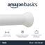 Amazon Basics Verstellbare Duschvorhang-Spannstange, 91 bis 137 cm, Weiß