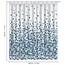 ANSIO 2er-Pack Duschvorhang - 180 x 180 cm (71 x 71 Zoll) - Mosaik Muster - Blau, Badewanne Vorhang, Antischimmel & Waschbar Shower Curtain mit 12 Duschvorhängeringen | 100% Polyester