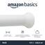 Amazon Basics Verstellbare Duschvorhang-Spannstange, 137 bis 229 cm, Weiß