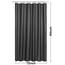 N&Y Home Stoff-Duschvorhang oder -Einlage, extra lang, 183 x 213 cm, waschbar, Hotelqualität, Stoff-Duschvorhang für Badezimmer, Graphitgrau, 183 x 213 cm