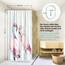 arteneur® - Loving Flamingos - Anti-Schimmel Duschvorhang 120x200 - Recycelt mit Öko-Tex Standard 100 - Beschwerter Saum, Blickdicht, Wasserdicht, Waschbar, 8 Ringe & E-Book mit Reinigungs-Tipps