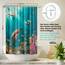 arteneur® - Meeres Schildkröten - Anti-Schimmel Duschvorhang - Recycelt 180x180 mit Öko-Tex Standard 100 - Beschwerter Saum, Blickdicht, Wasserdicht, Waschbar, 12 Ringe & E-Book mit Reinigungs-Tipps