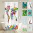 arteneur® - Weltkarte - Anti-Schimmel Duschvorhang 120x200 - Recycelt mit Öko-Tex Standard 100 - Beschwerter Saum, Blickdicht, Wasserdicht, Waschbar, 8 Ringe & E-Book mit Reinigungs-Tipps