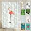 arteneur® - Flamingo - Anti-Schimmel Duschvorhang 180x200 - Recycelt mit mit Öko-Tex Standard 100 - Beschwerter Saum, Blickdicht, Wasserdicht, Waschbar, 12 Ringe & E-Book mit Reinigungs-Tipps