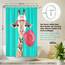 arteneur® - Giraffe - Anti-Schimmel Duschvorhang - Recycelt 180x200 mit Öko-Tex Standard 100 - Beschwerter Saum, Blickdicht, Wasserdicht, Waschbar, Ringe & E-Book