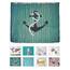 arteneur® - Anker - Anti-Schimmel Duschvorhang - Recycelt 240x200 mit Öko-Tex Standard 100 - Beschwerter Saum, Blickdicht, Wasserdicht, Waschbar, 16 Ringe & E-Book mit Reinigungs-Tipps