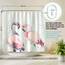 arteneur® - Loving Flamingos - Anti-Schimmel Duschvorhang 240x200 - Recycelt mit Öko-Tex Standard 100 - Beschwerter Saum, Blickdicht, Wasserdicht, Waschbar, 16 Ringe & E-Book mit Reinigungs-Tipps