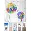 arteneur® - Bunte Pusteblume - Anti-Schimmel Duschvorhang 200 x 200 - Recycelt mit Öko-Tex Standard 100 - Beschwerter Saum, Blickdicht, Wasserdicht, Waschbar, 12 Ringe & E-Book