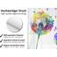 arteneur® - Bunte Pusteblume - Anti-Schimmel Duschvorhang 200 x 200 - Recycelt mit Öko-Tex Standard 100 - Beschwerter Saum, Blickdicht, Wasserdicht, Waschbar, 12 Ringe & E-Book