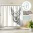 arteneur® - Esel - Anti-Schimmel Duschvorhang 240x200 - Recycelt mit Öko-Tex Standard 100 - Beschwerter Saum, Blickdicht, Wasserdicht, Waschbar, 16 Ringe & E-Book