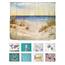 arteneur® - Meeresküste - Anti-Schimmel Duschvorhang 240x200 - Recycelt mit Öko-Tex Standard 100 - Beschwerter Saum, Blickdicht, Wasserdicht, Waschbar, 16 Ringe